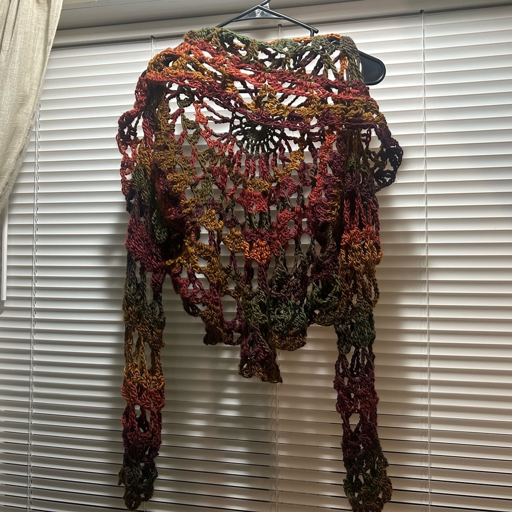 Crochet Mandala Circle Cardigan🧶 Size Medium